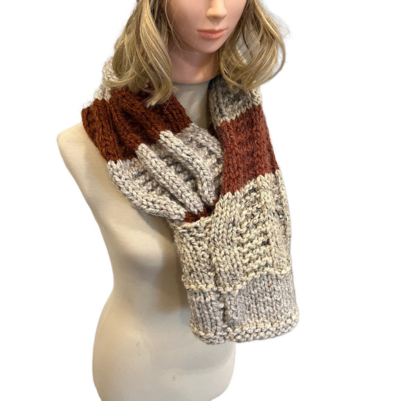 Handmade Knit Headband and Scarf - Picture 3 of 9